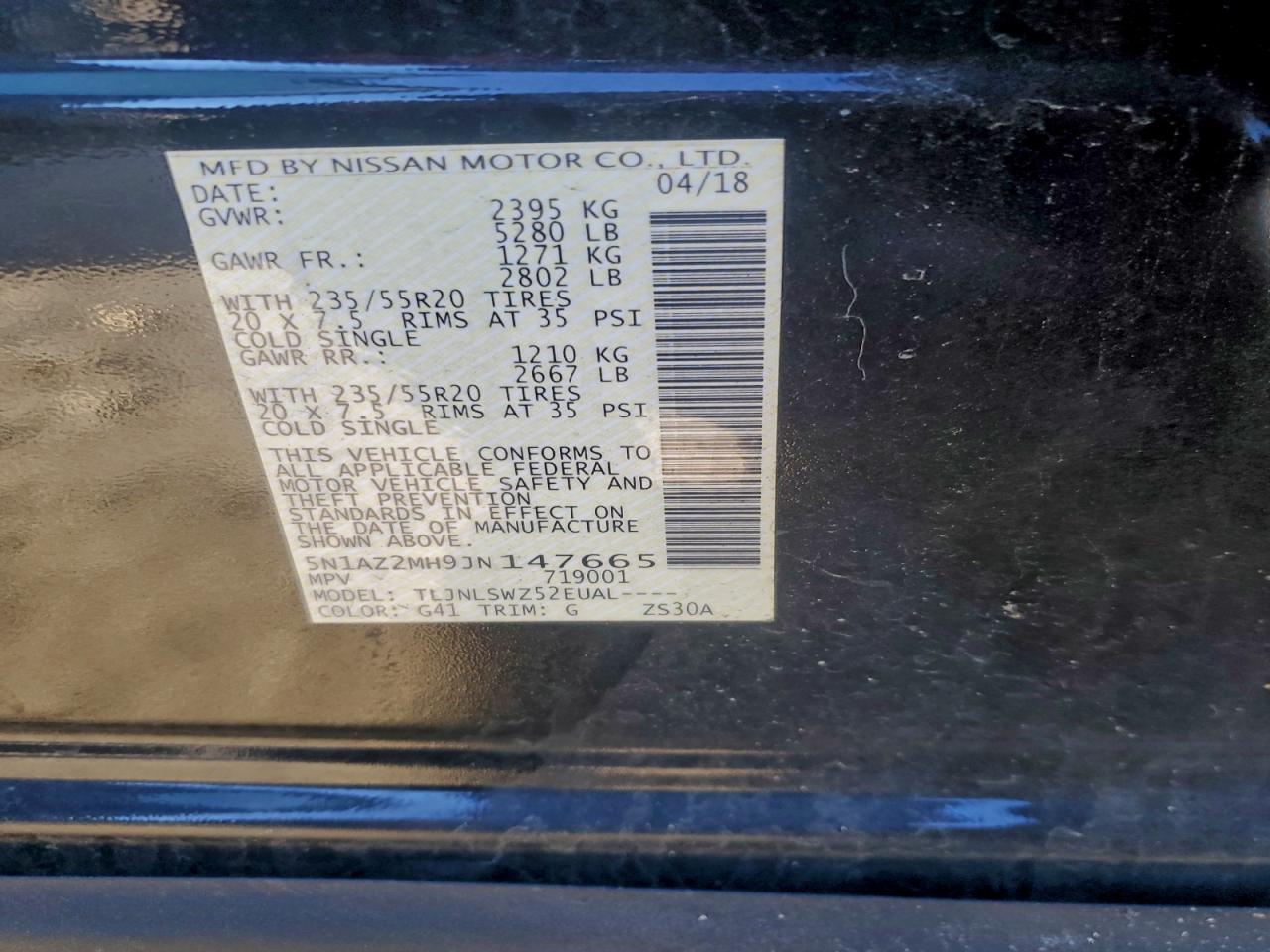 2018 NISSAN MURANO S photo 13