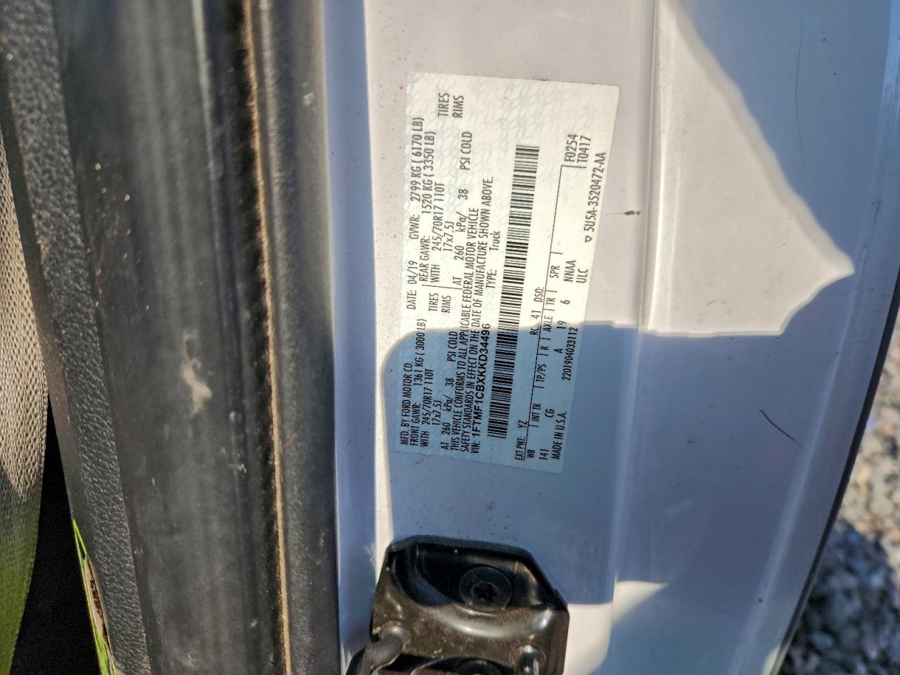 2019 FORD F150 photo 12