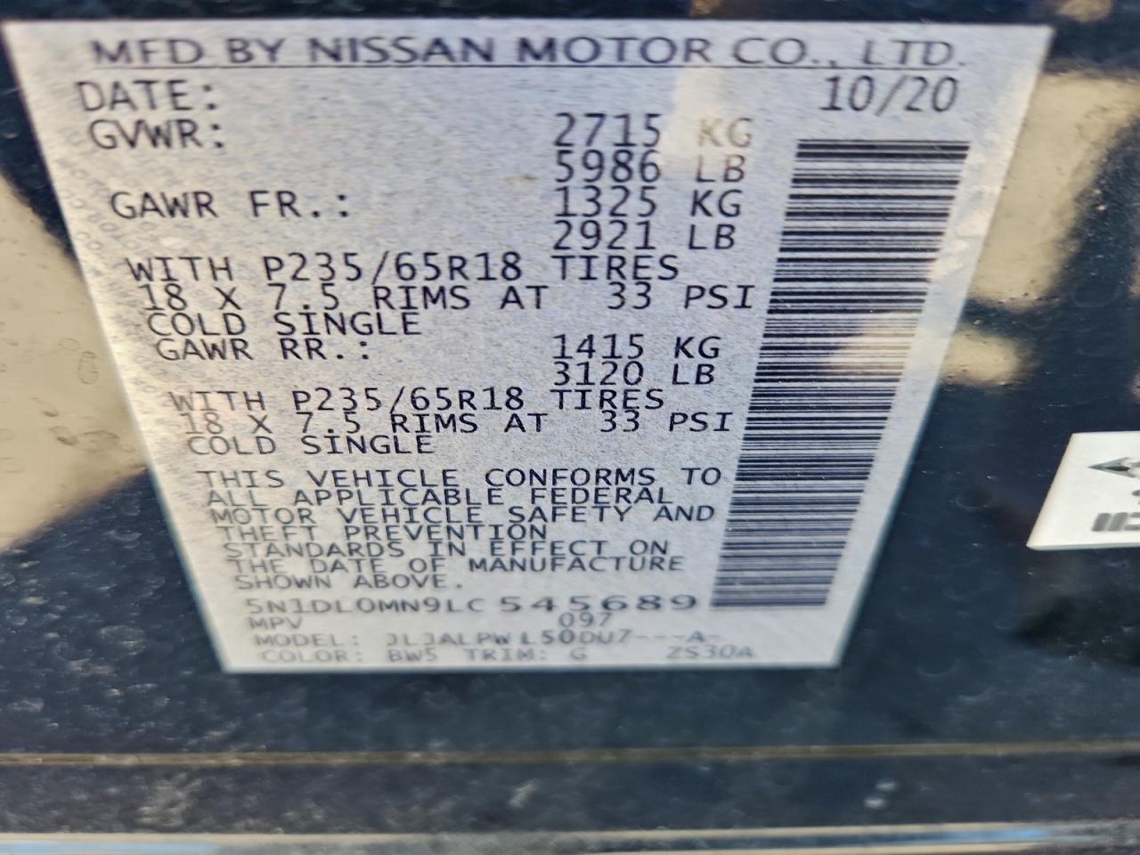 2020 INFINITI QX60 LUXE photo 13