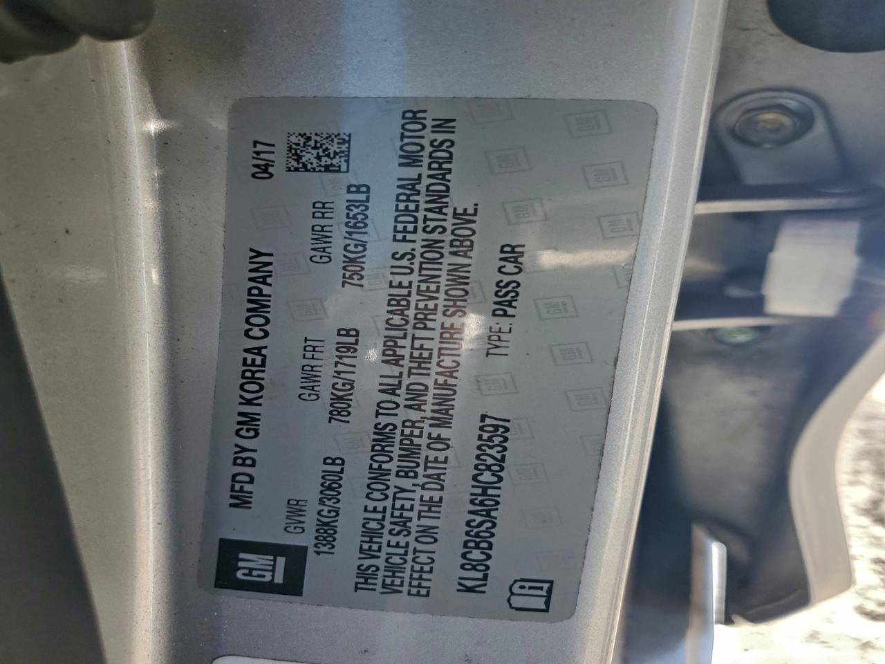 2017 CHEVROLET SPARK LS photo 12