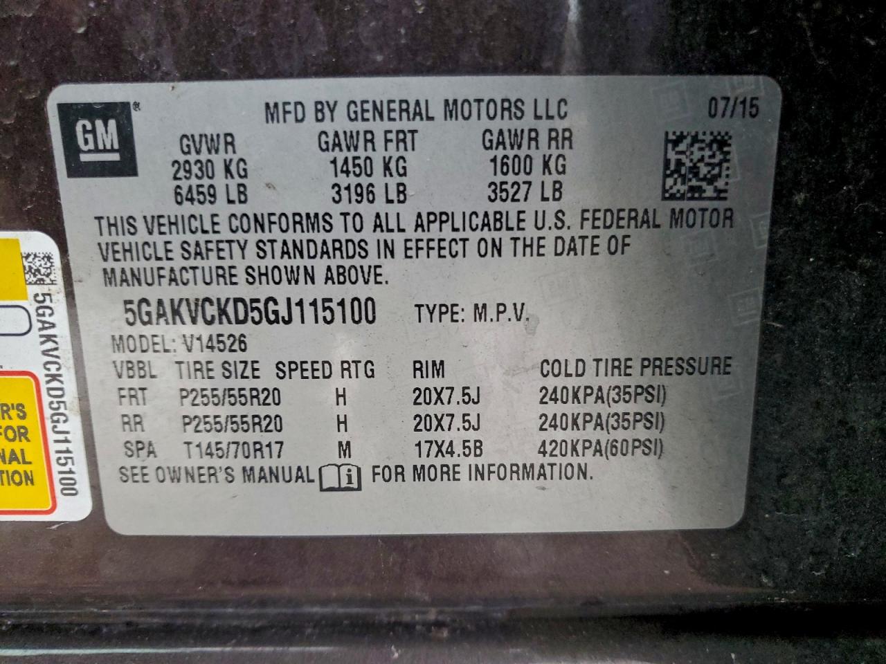 2016 BUICK ENCLAVE photo 13