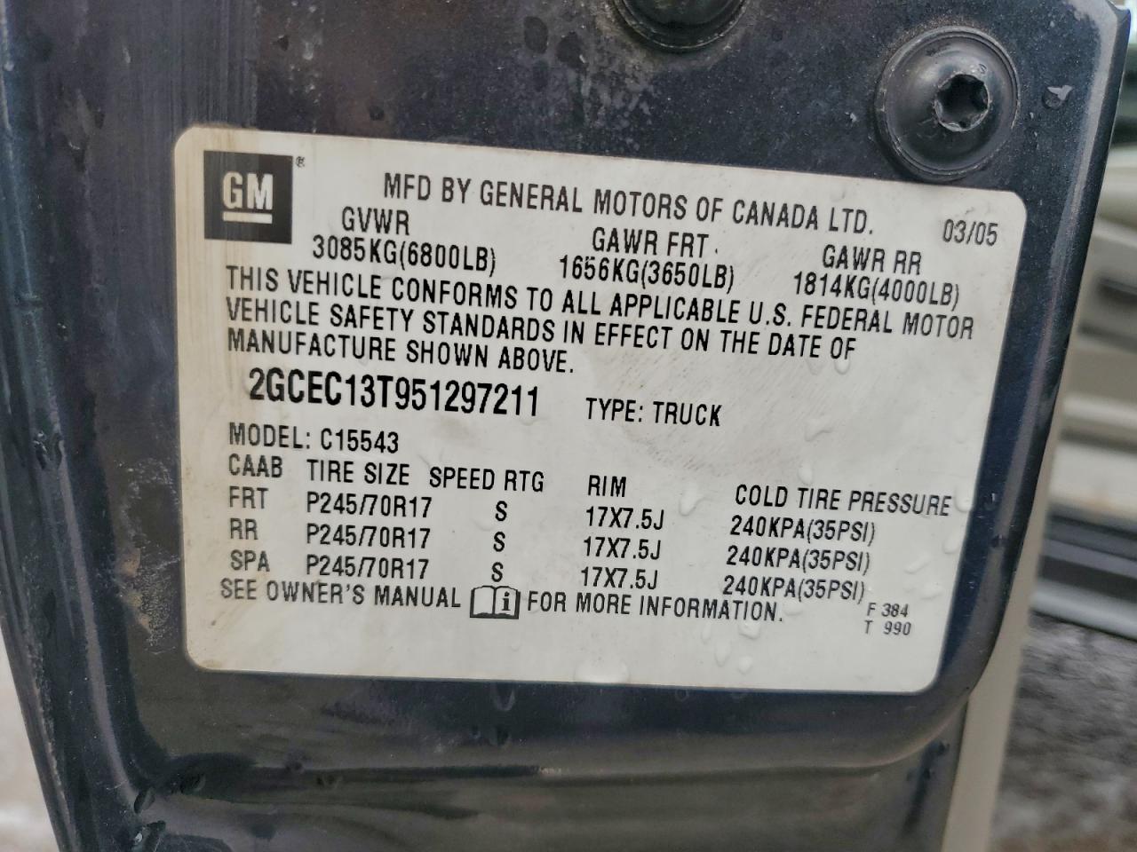 2005 CHEVROLET SILVERADO C1500 photo 12