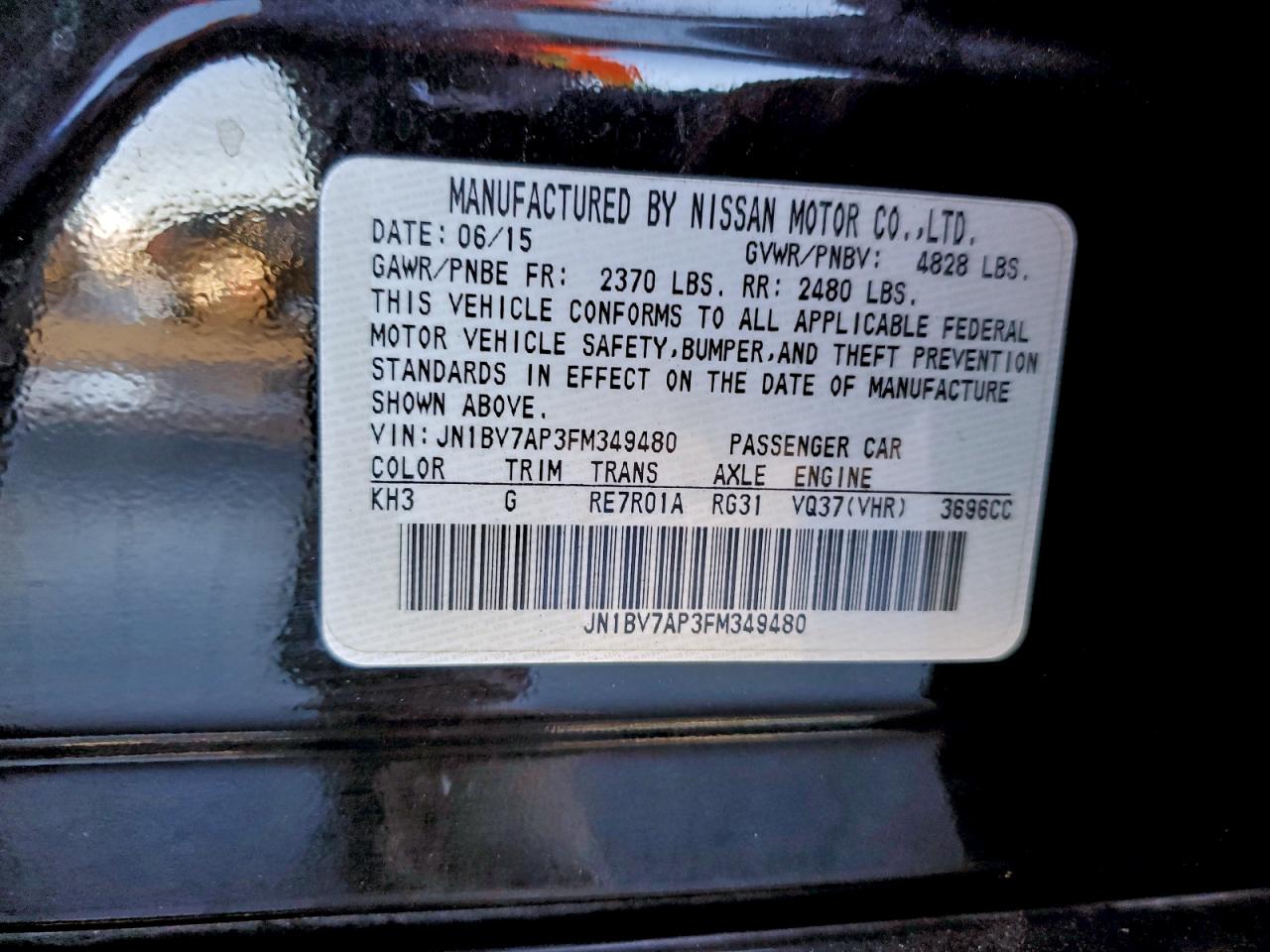 2015 INFINITI Q50 BASE photo 12