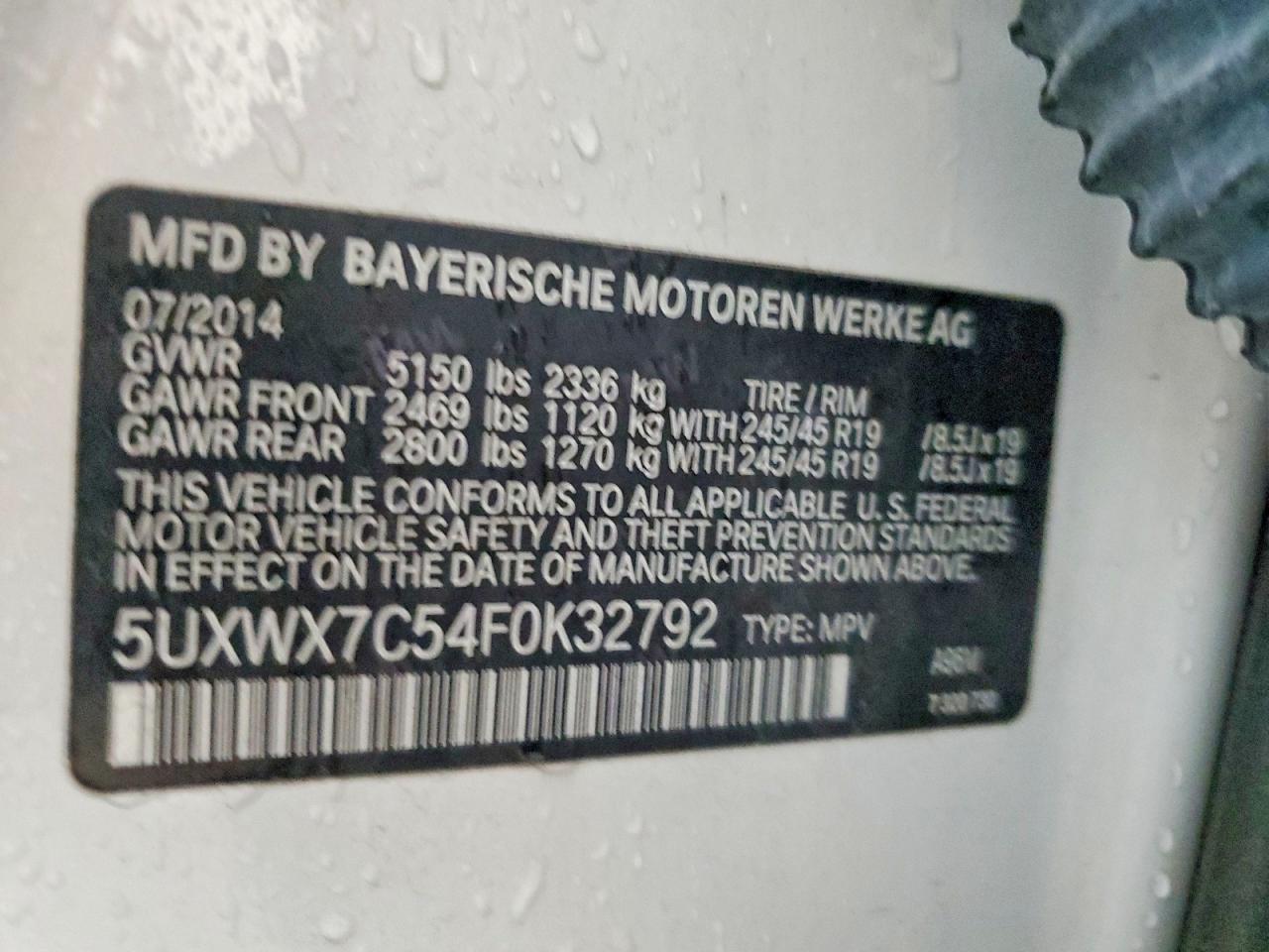 2015 BMW X3 XDRIVE35I photo 13
