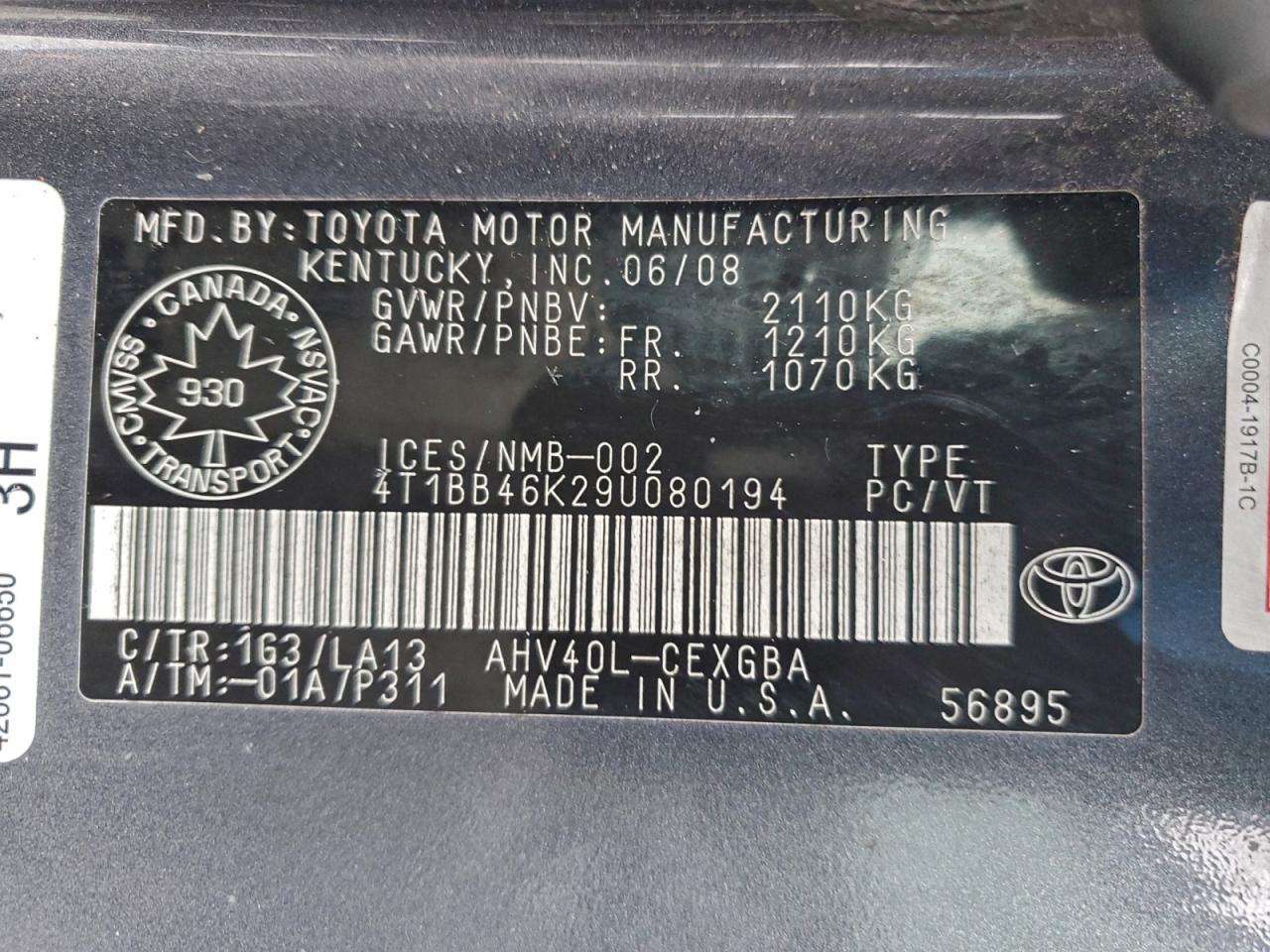 2009 TOYOTA CAMRY HYBRID photo 12