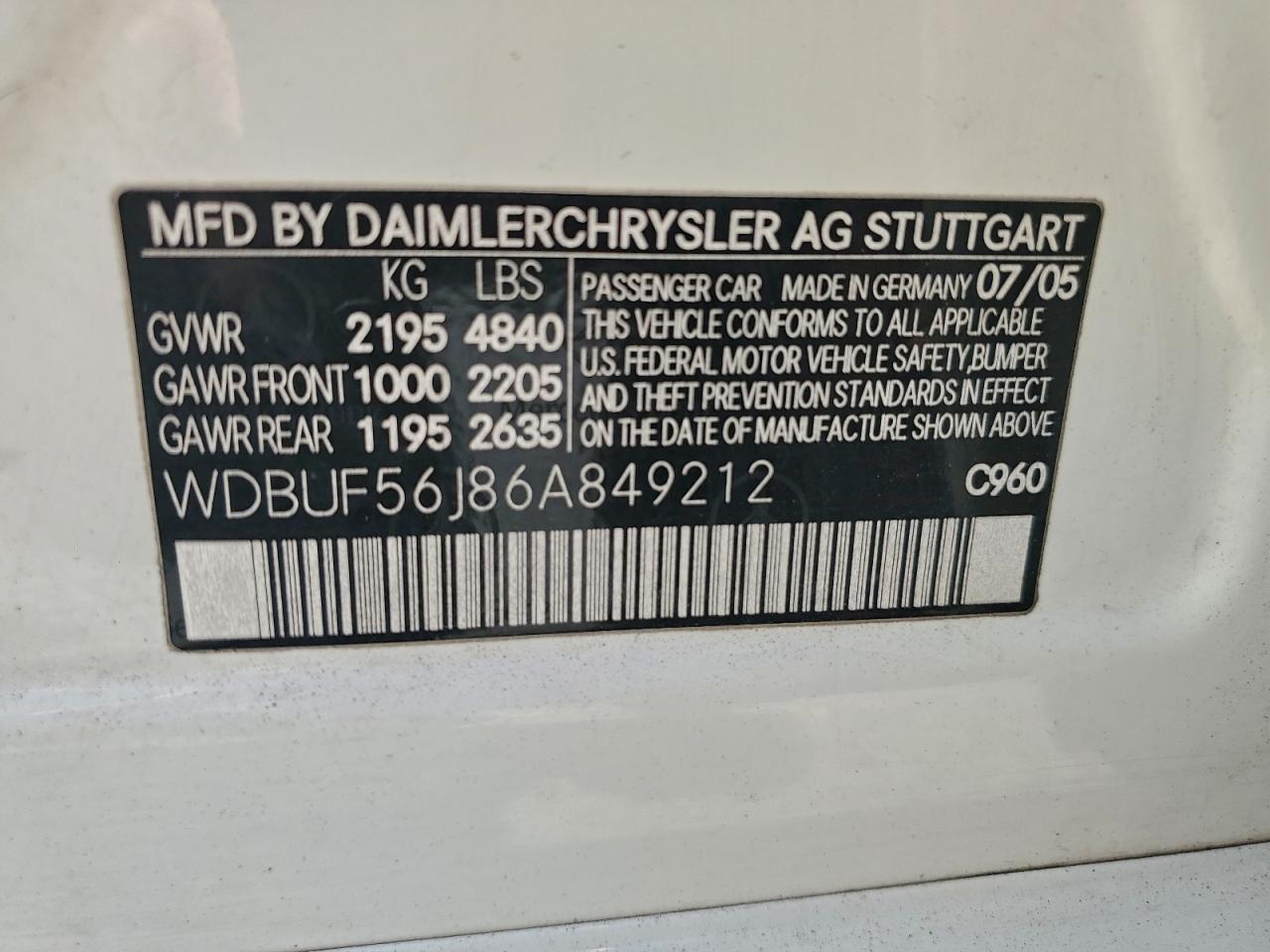 2006 MERCEDES-BENZ E 350 photo 13