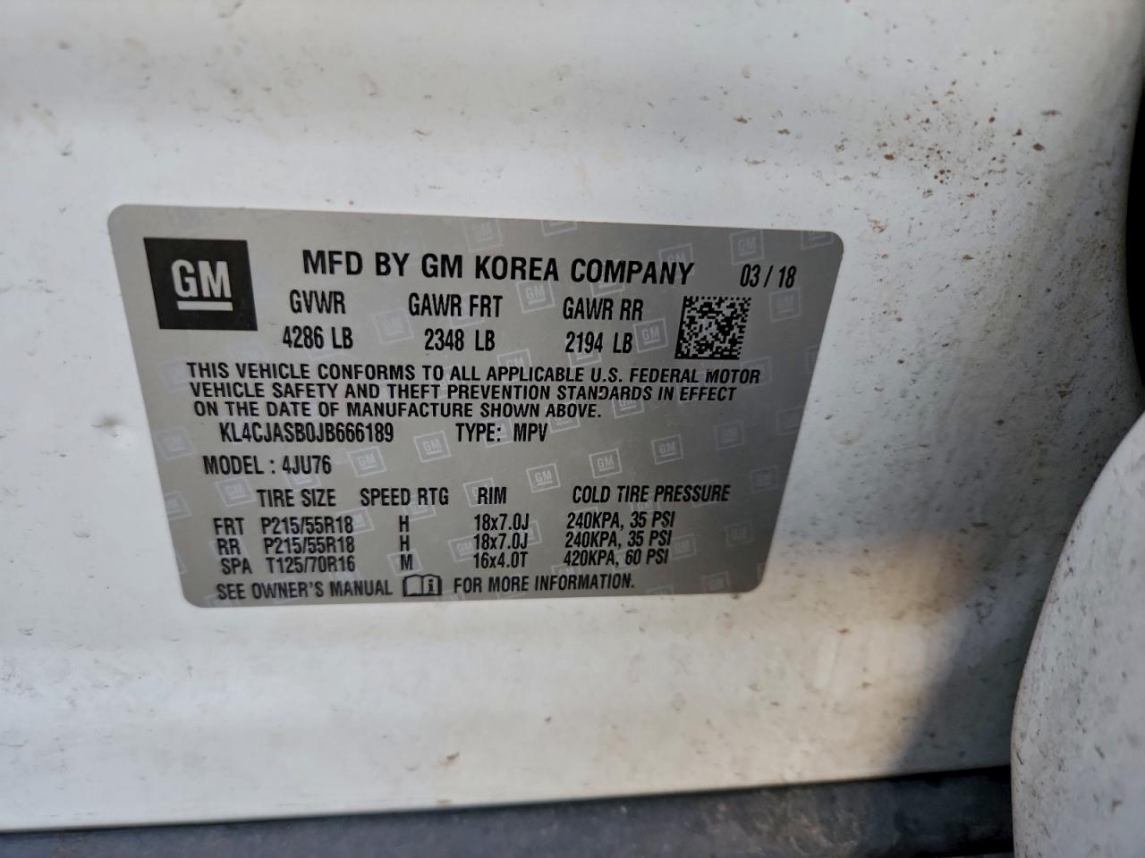 2018 BUICK ENCORE PREFERRED photo 12