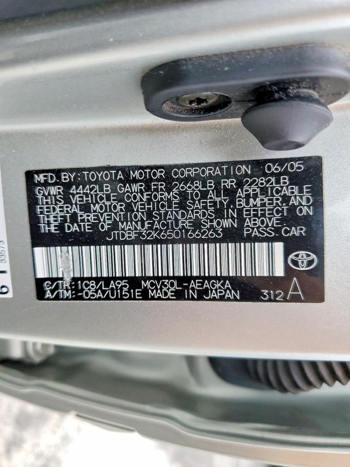 2005 TOYOTA CAMRY LE photo 12