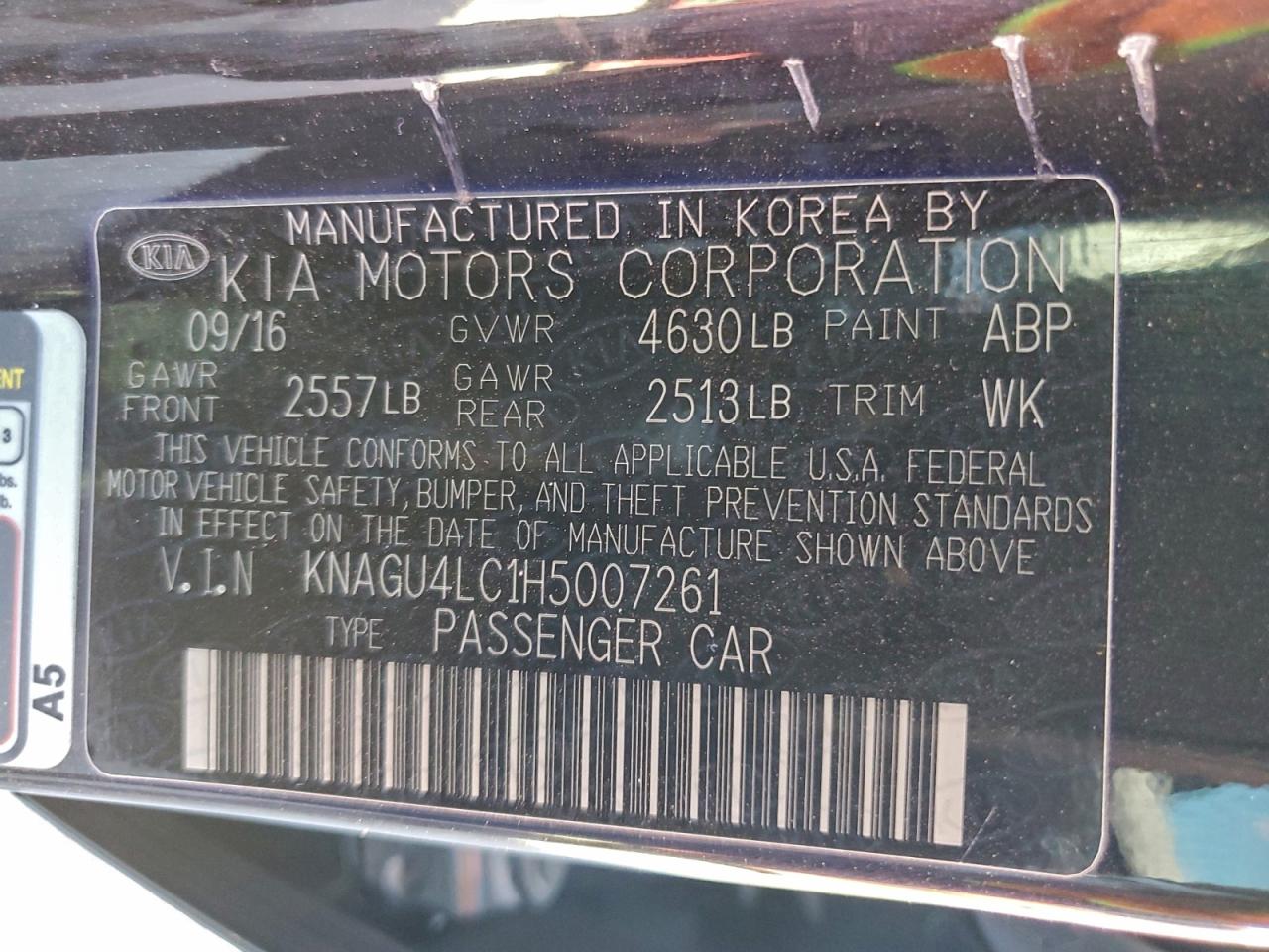 2017 KIA OPTIMA HYBRID photo 12