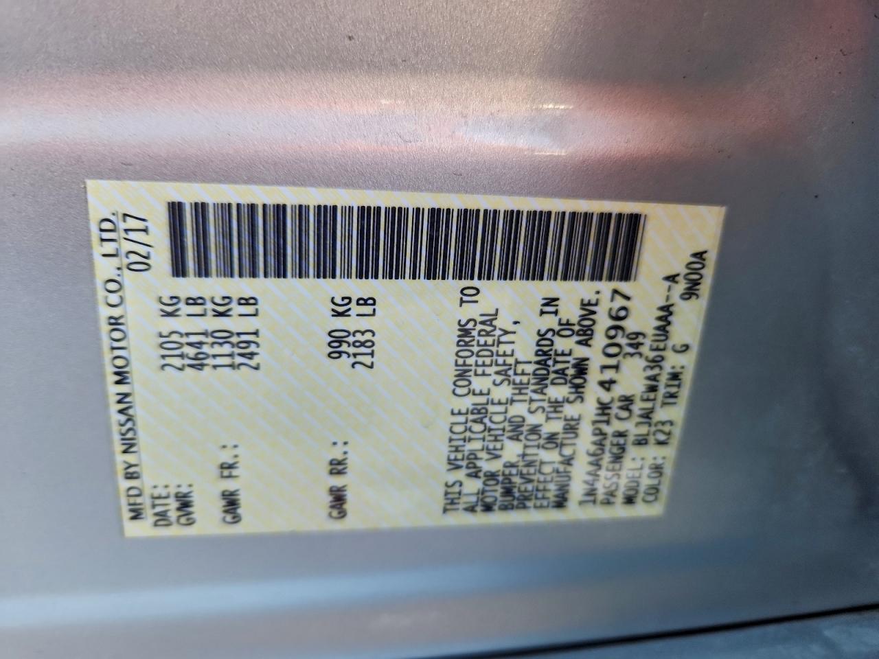 2017 NISSAN MAXIMA 3.5 SL photo 25