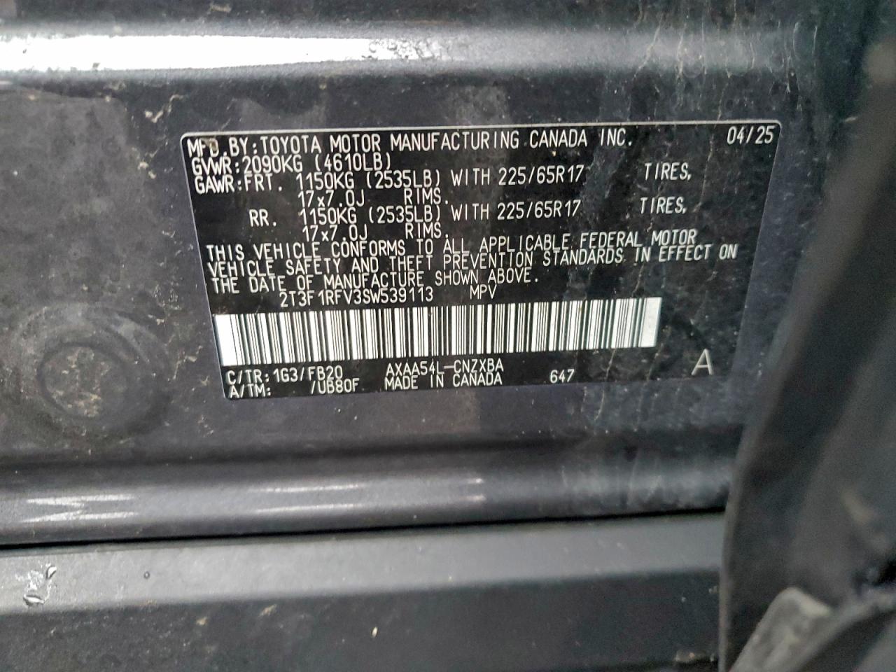 2025 TOYOTA RAV4 LE photo 14