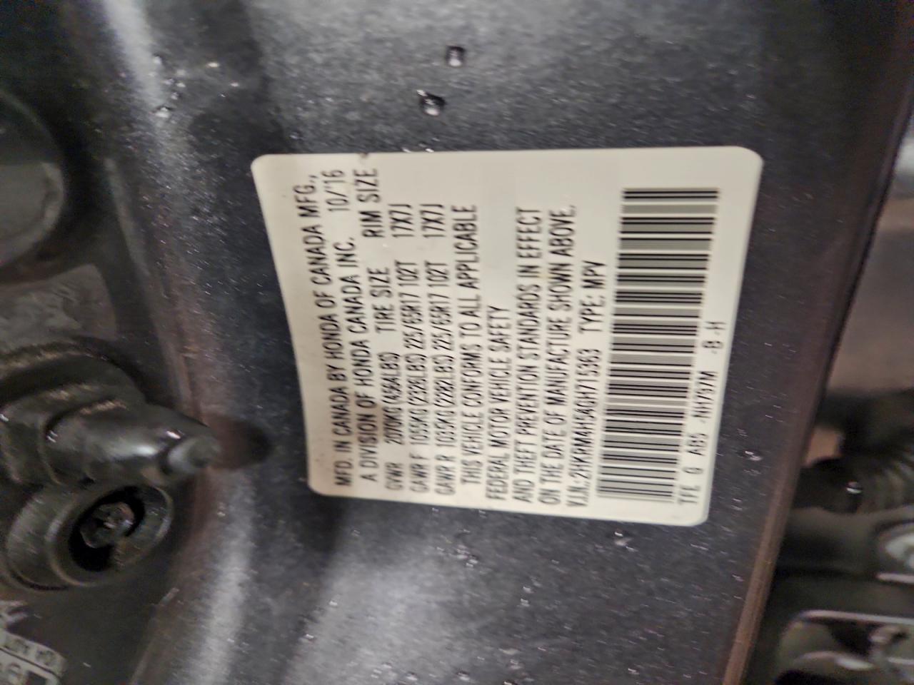 2016 HONDA CR-V EX photo 14