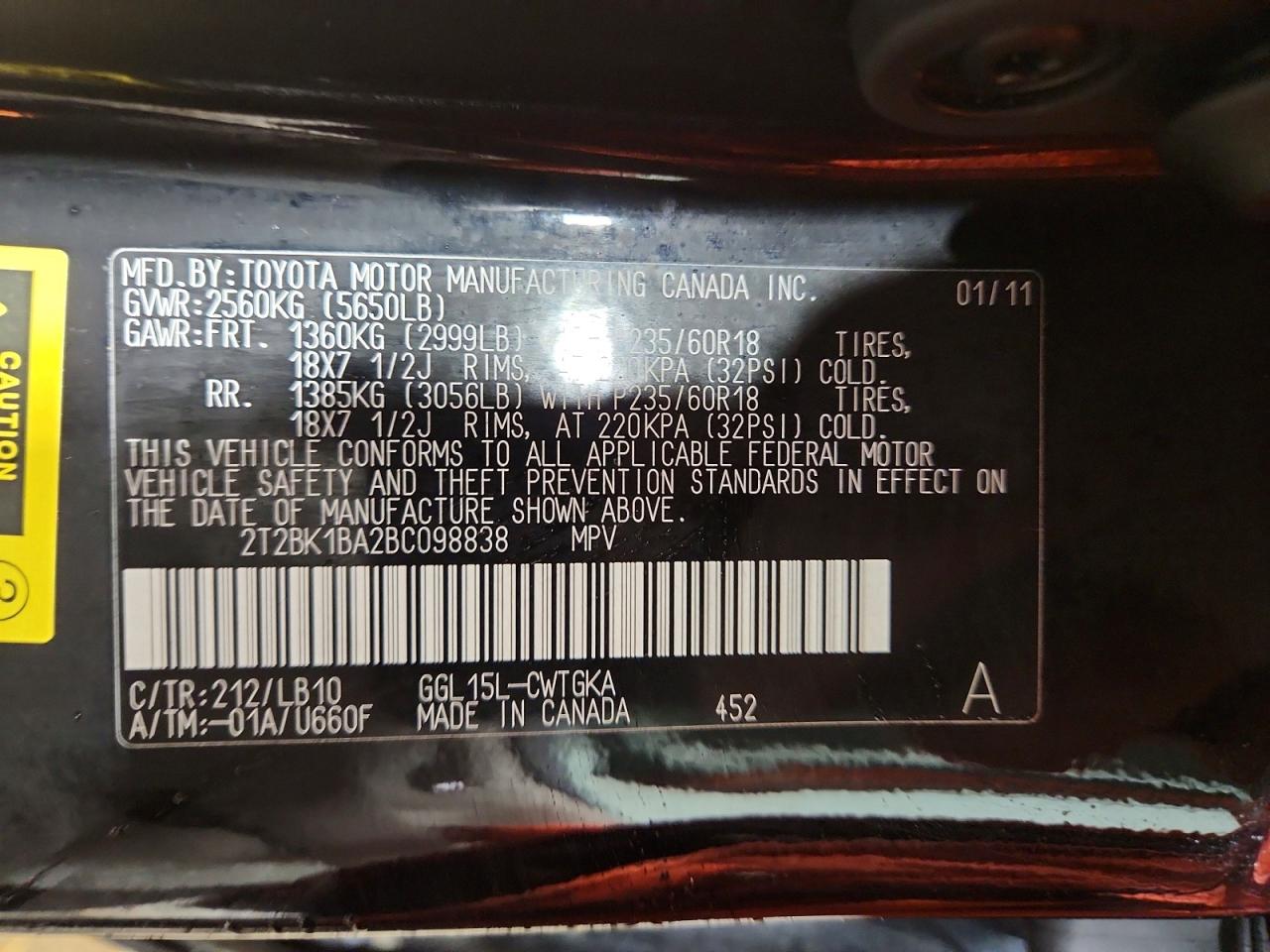 2011 LEXUS RX 350 photo 14