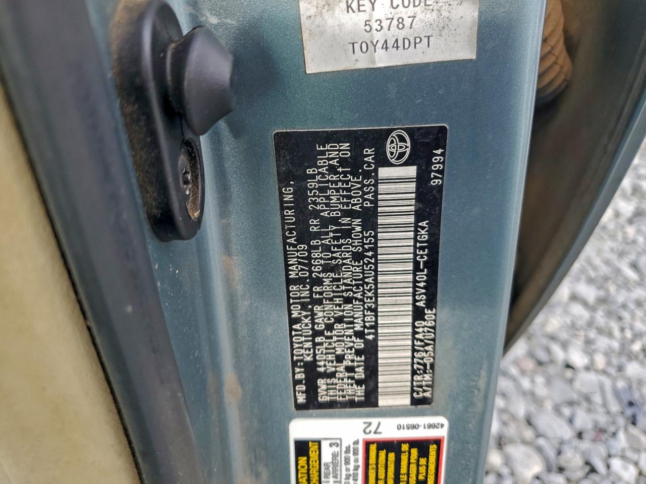 2010 TOYOTA CAMRY BASE photo 13