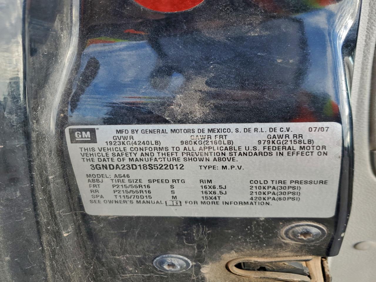 2008 CHEVROLET HHR LT photo 12