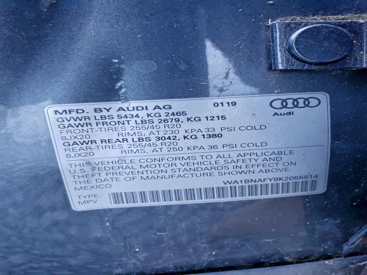 2019 AUDI Q5 PREMIUM PLUS photo 13
