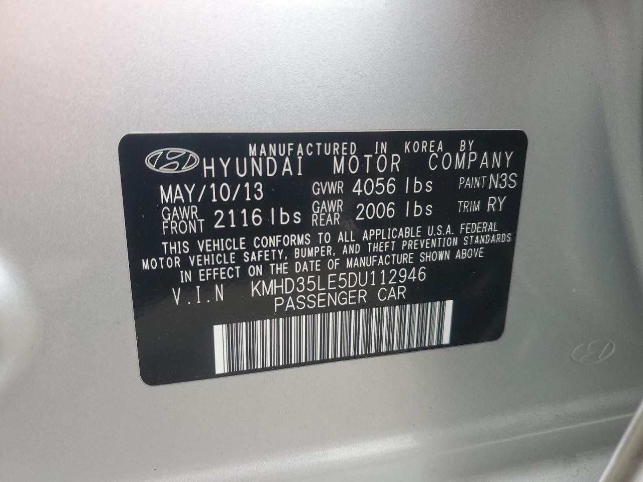 2013 HYUNDAI ELANTRA GT photo 12
