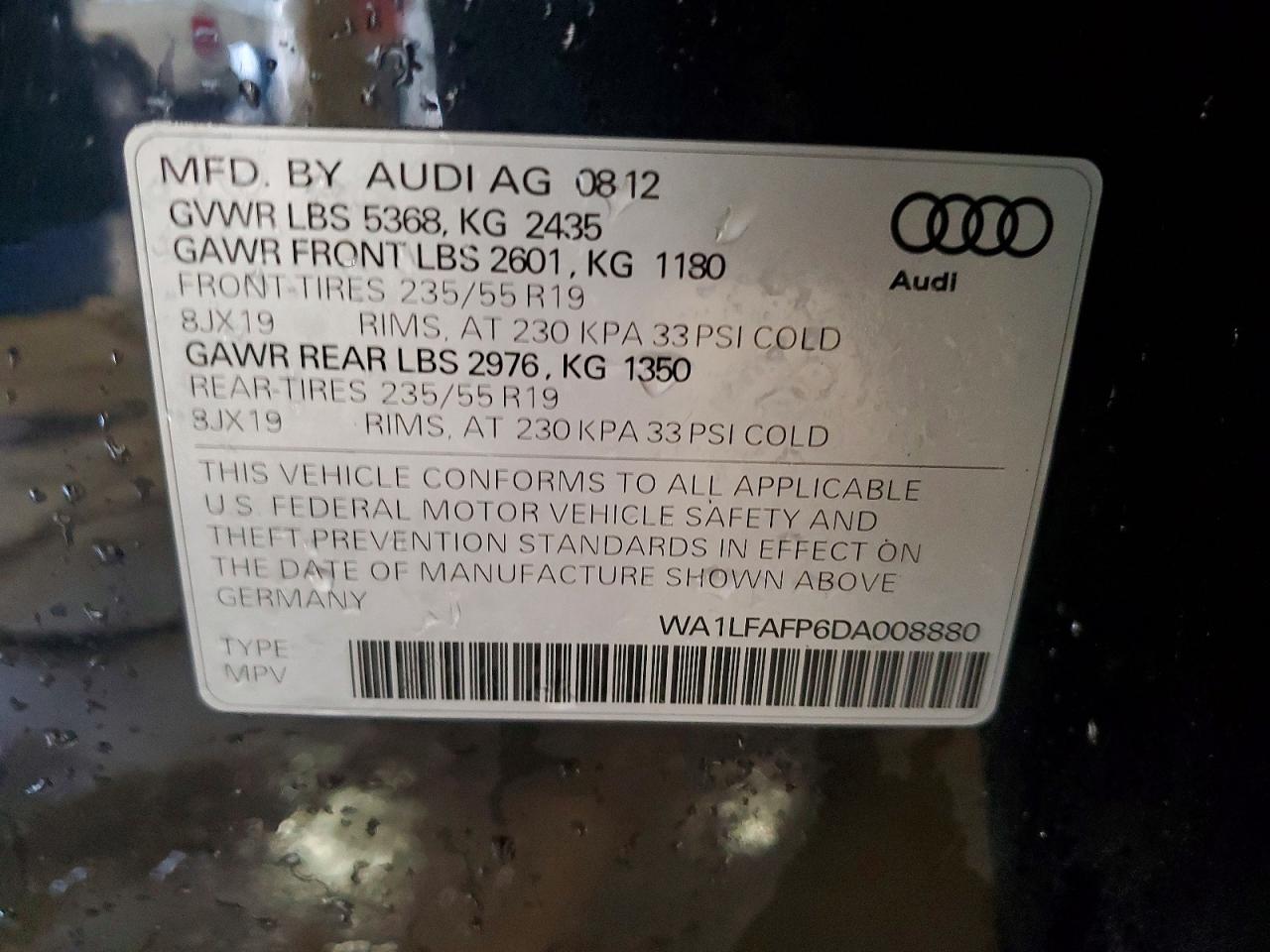 2013 AUDI Q5 PREMIUM PLUS photo 13