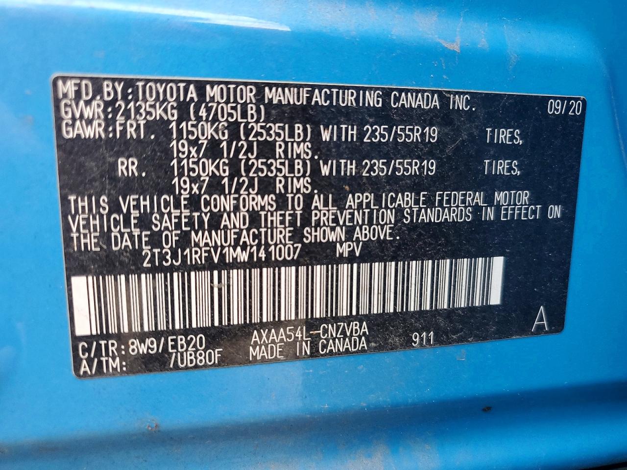 2021 TOYOTA RAV4 ADVENTURE photo 13