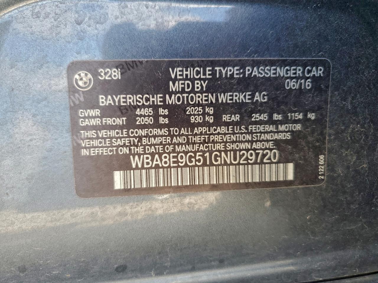 2016 BMW 328 I SULEV photo 12