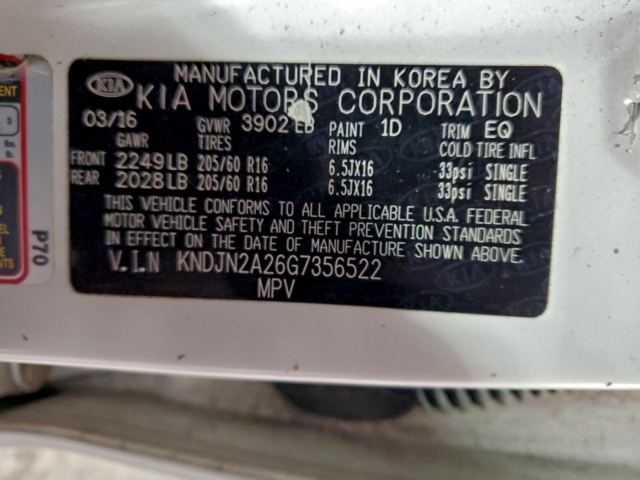 2016 KIA SOUL photo 13