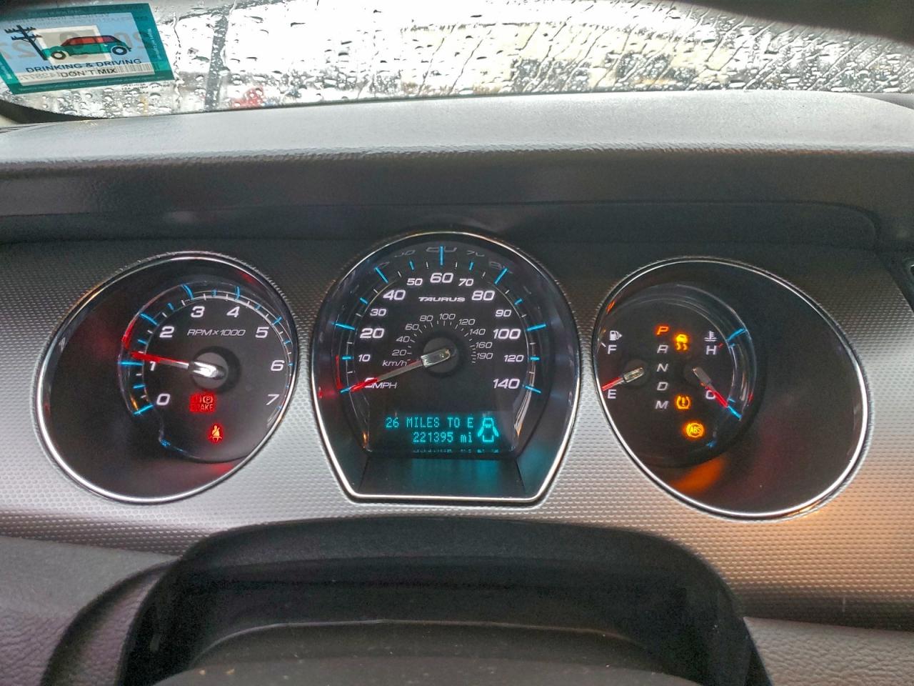 2012 FORD TAURUS SEL photo 9