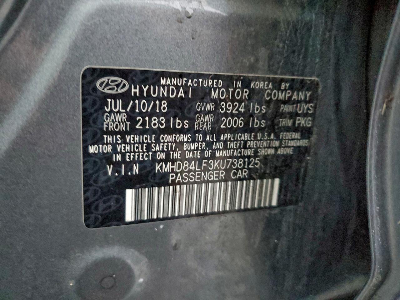 2019 HYUNDAI ELANTRA SEL photo 25