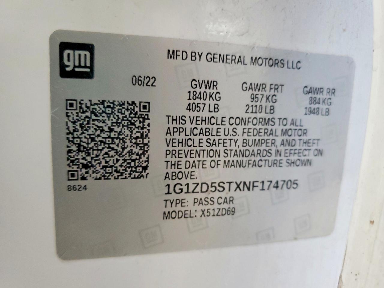 2022 CHEVROLET MALIBU LT photo 13