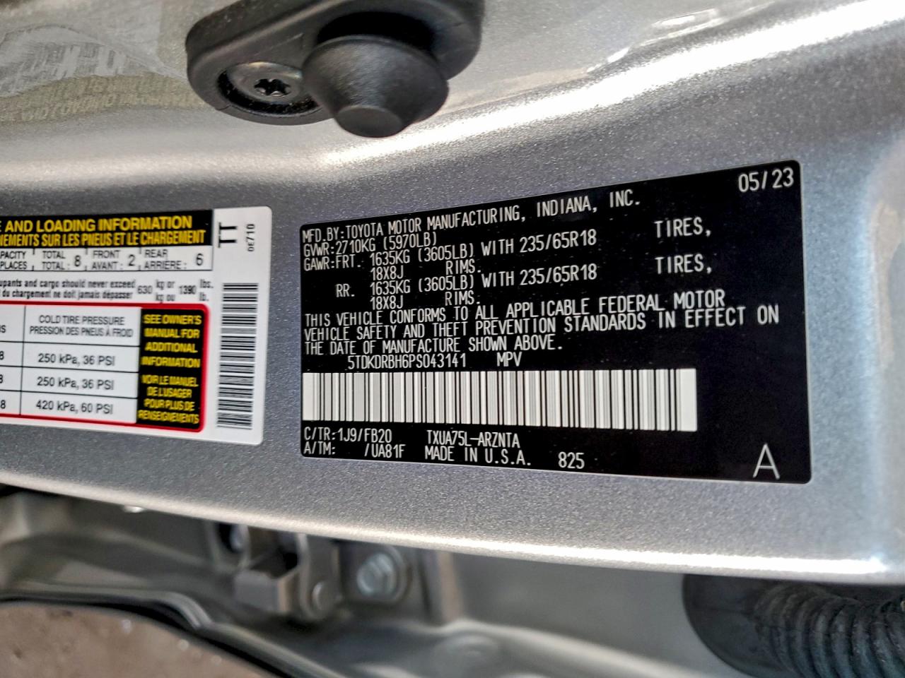2023 TOYOTA HIGHLANDER L photo 13