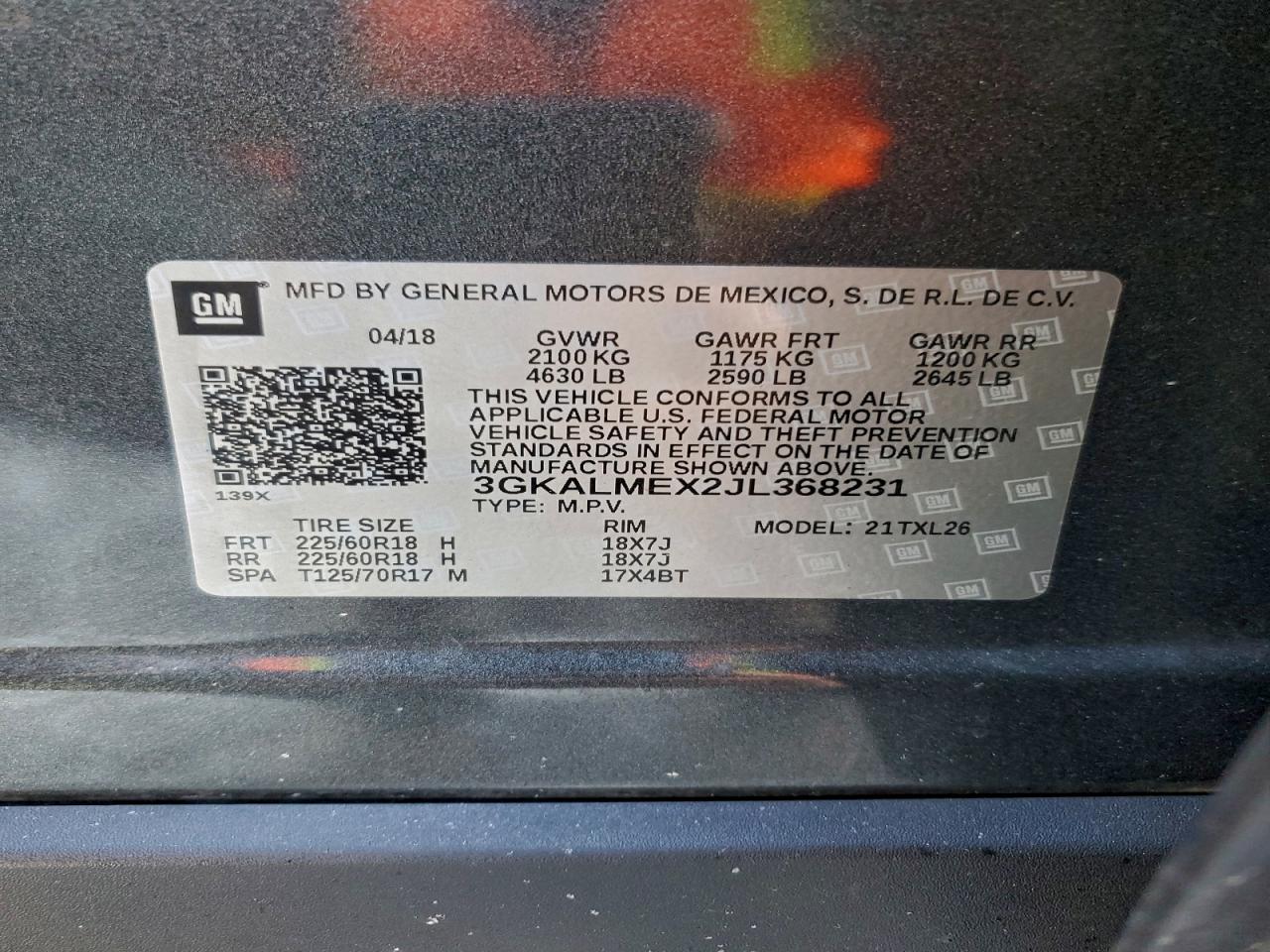 2018 GMC TERRAIN SLE photo 13