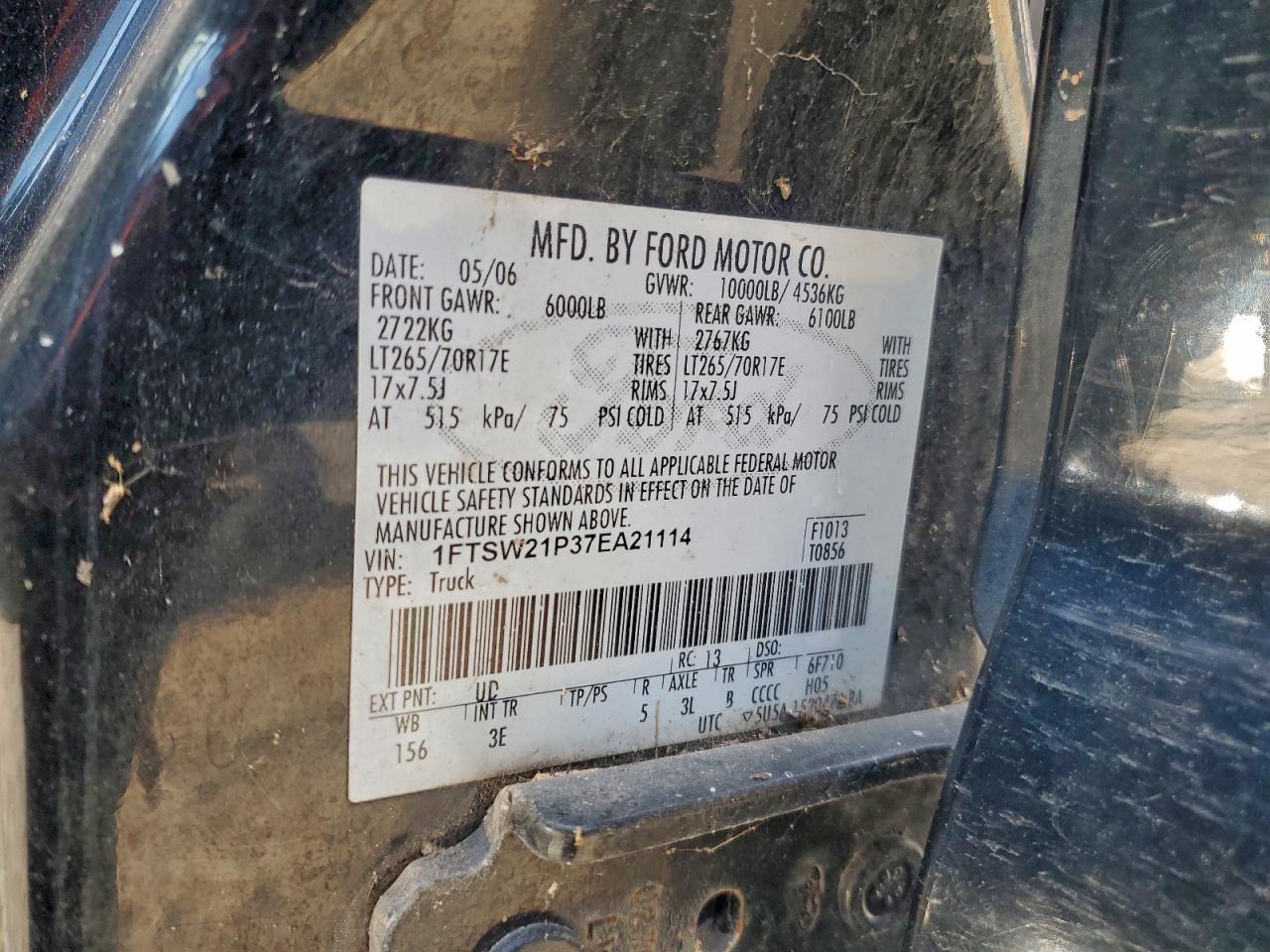 2007 FORD F250 SUPER DUTY photo 12