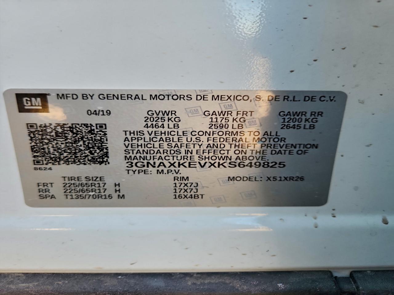 2019 CHEVROLET EQUINOX LT photo 13