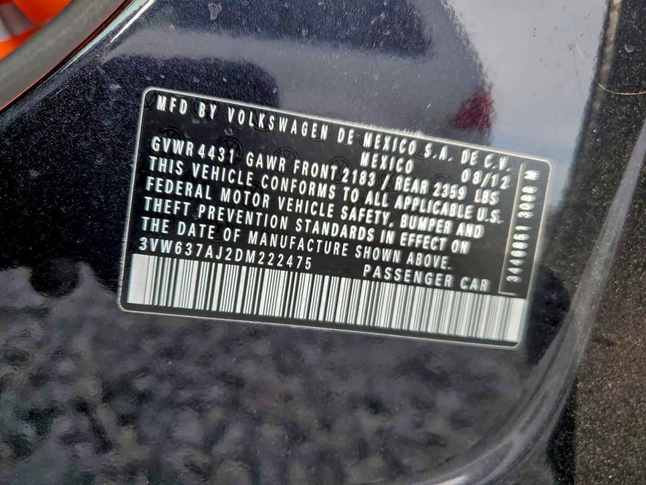 2013 VOLKSWAGEN JETTA HYBRID photo 12