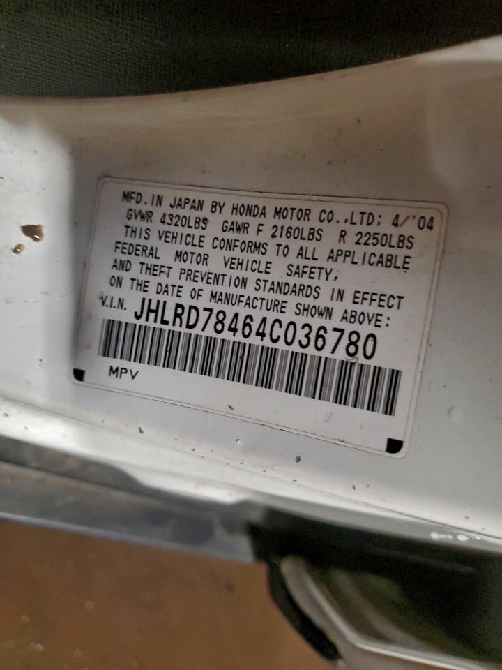 2004 HONDA CR-V LX photo 13