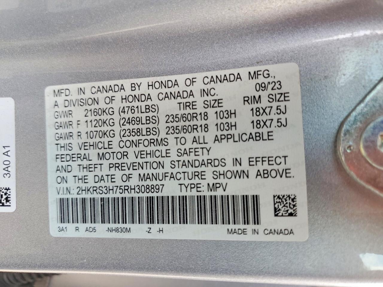 2024 HONDA CR-V EXL photo 13