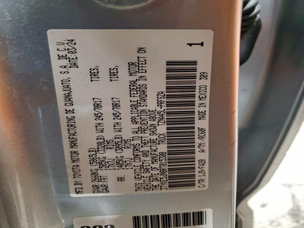 2024 TOYOTA TACOMA DOUBLE CAB photo 12