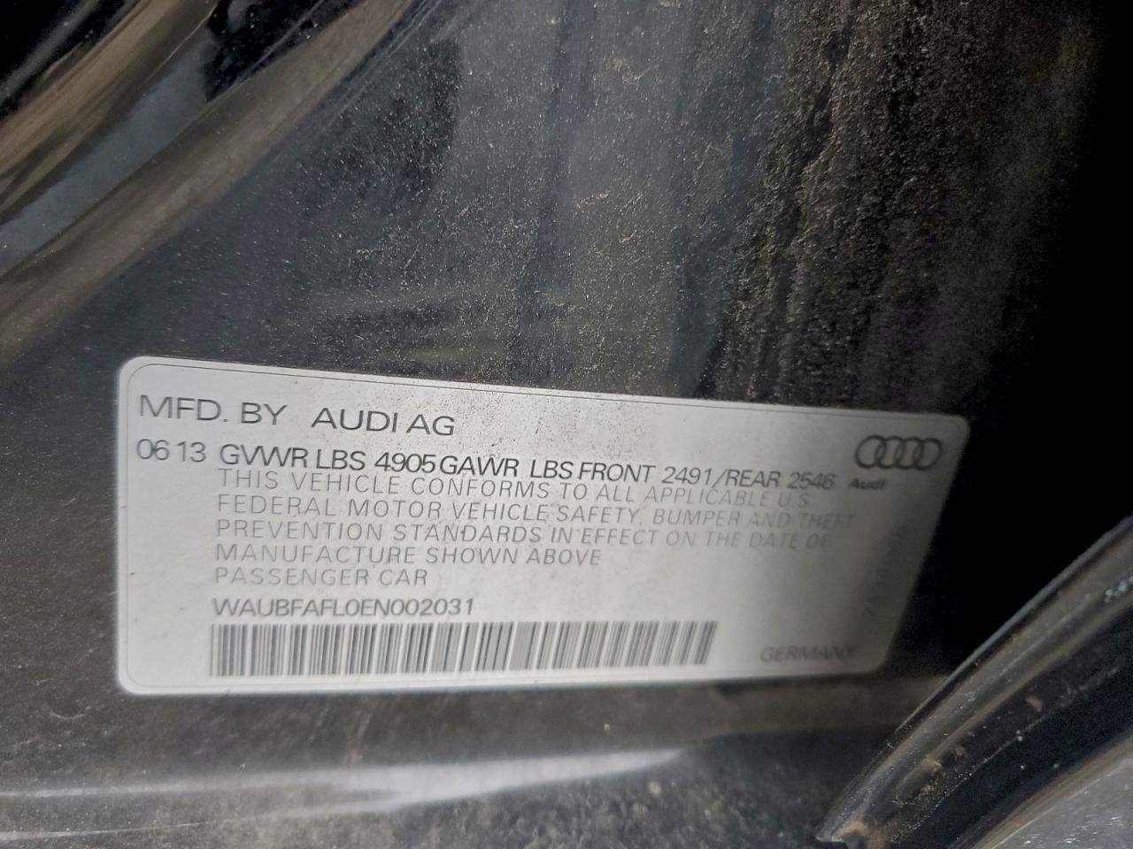 2014 AUDI A4 PREMIUM photo 12
