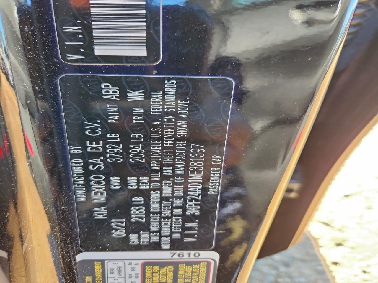 2021 KIA FORTE LXS photo 37