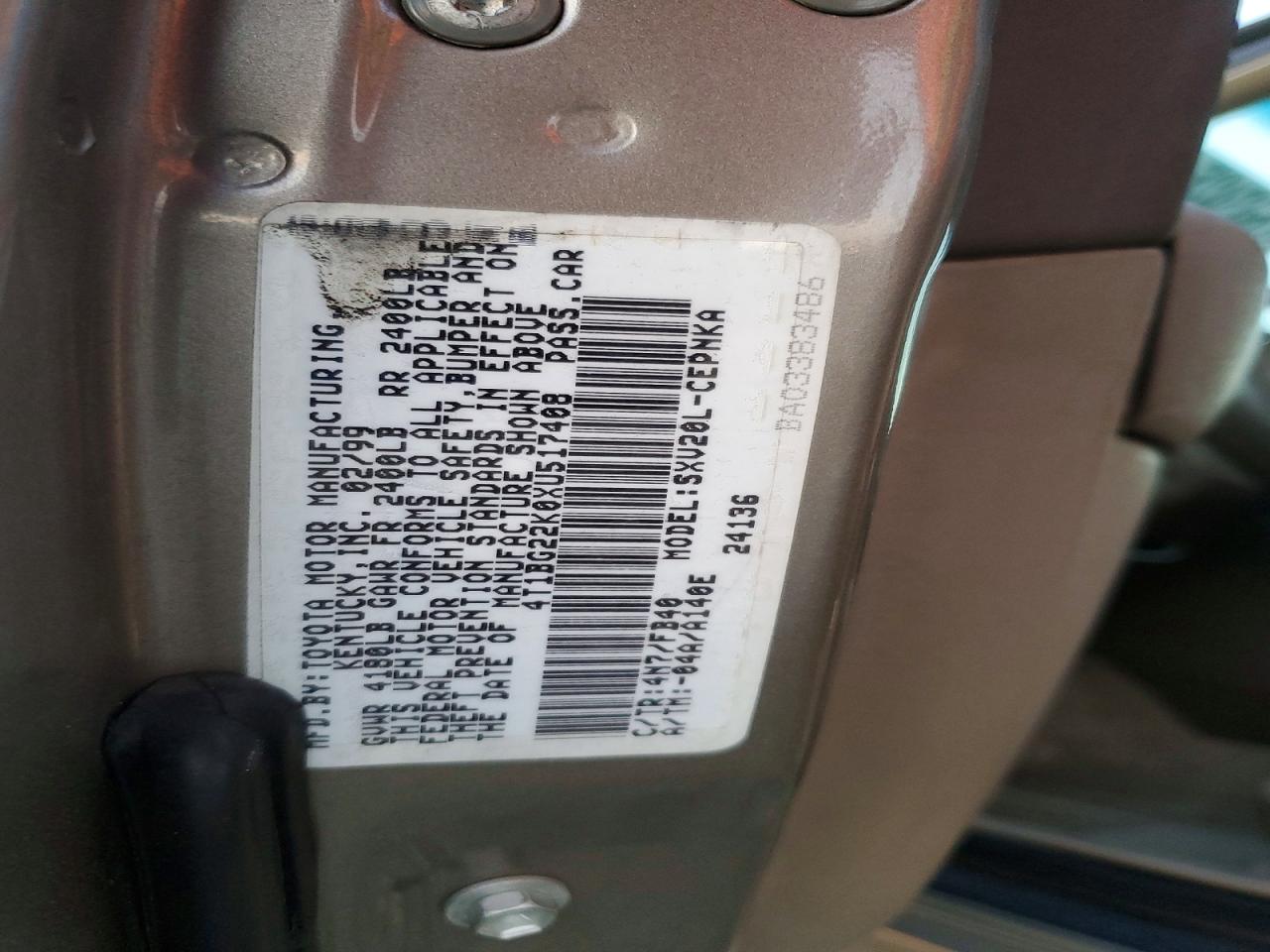 1999 TOYOTA CAMRY CE photo 12