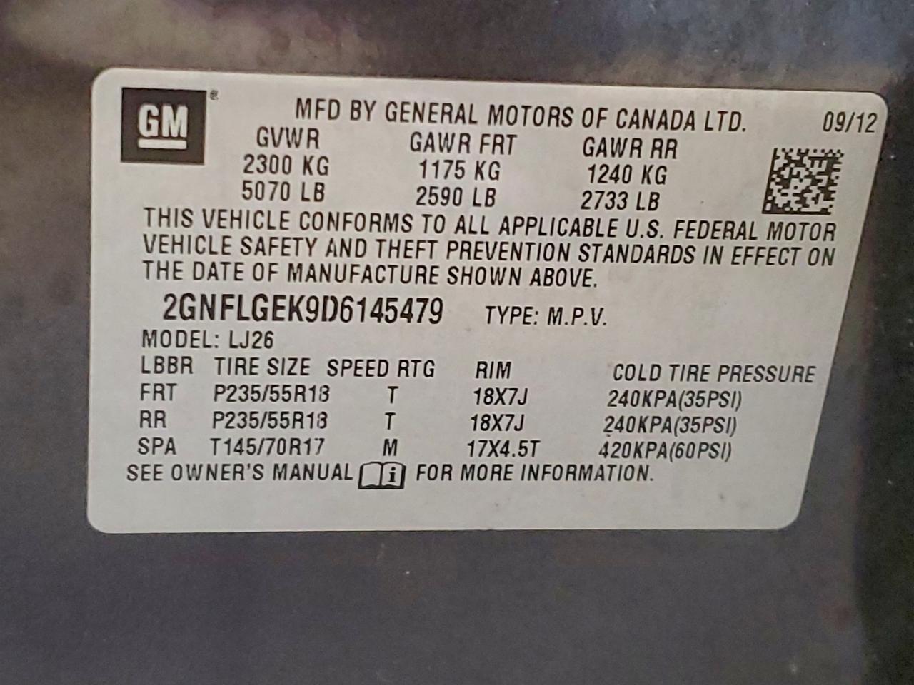 2013 CHEVROLET EQUINOX LTZ photo 13