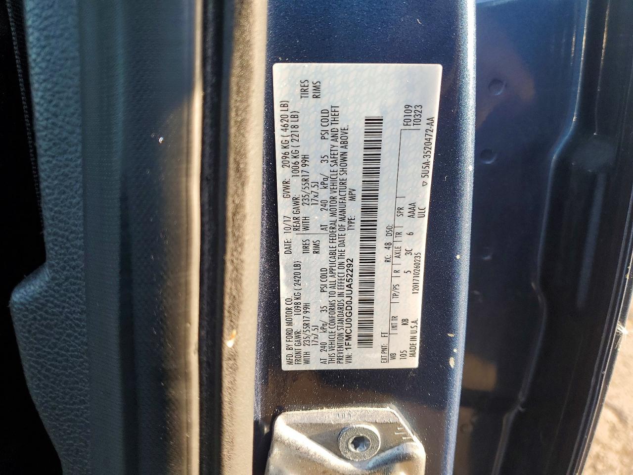 2018 FORD ESCAPE SE photo 13