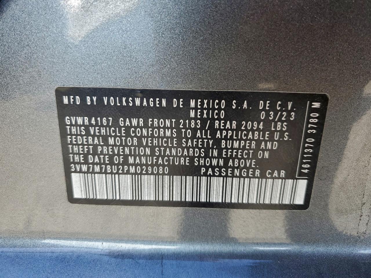 2023 VOLKSWAGEN JETTA SE photo 12