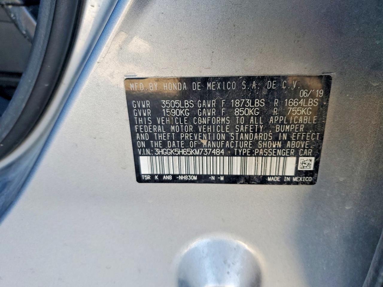 2019 HONDA FIT SPORT photo 12