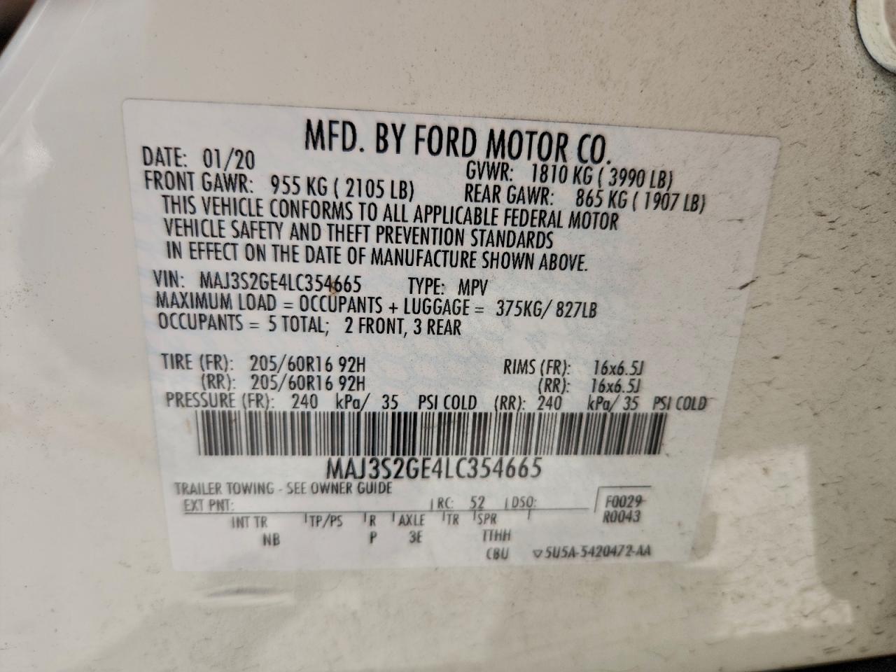 2020 FORD ECOSPORT SE photo 14