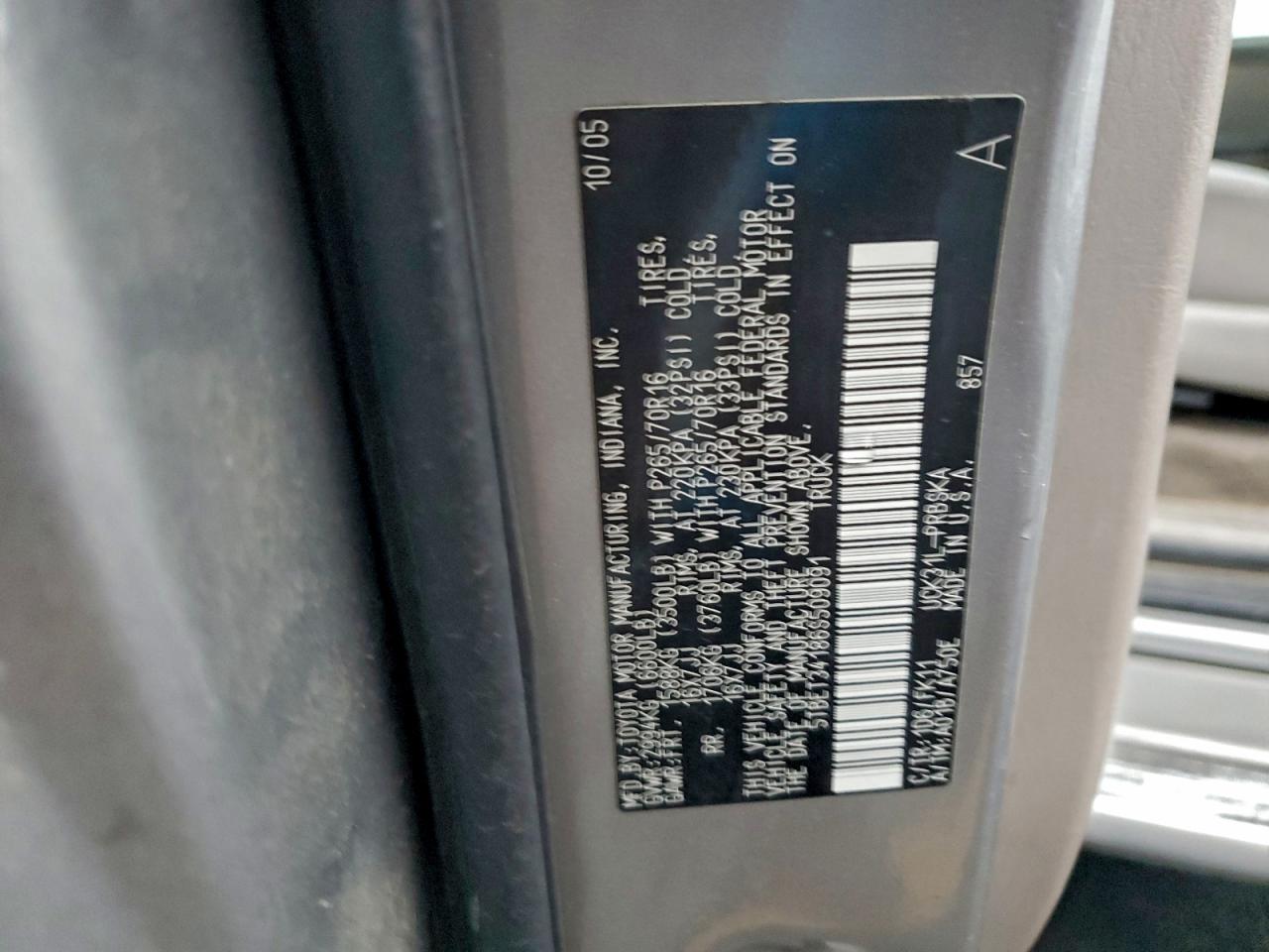 2006 TOYOTA TUNDRA DOUBLE CAB SR5 photo 12