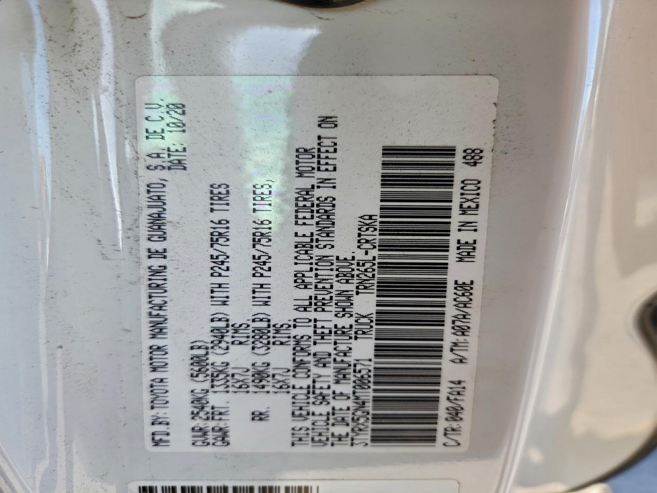 2021 TOYOTA TACOMA ACCESS CAB photo 13