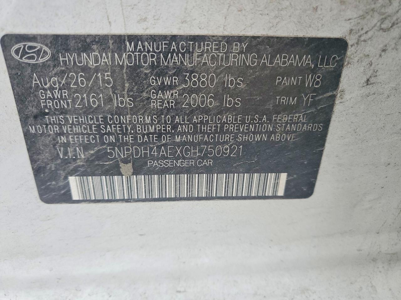 2016 HYUNDAI ELANTRA SE photo 13