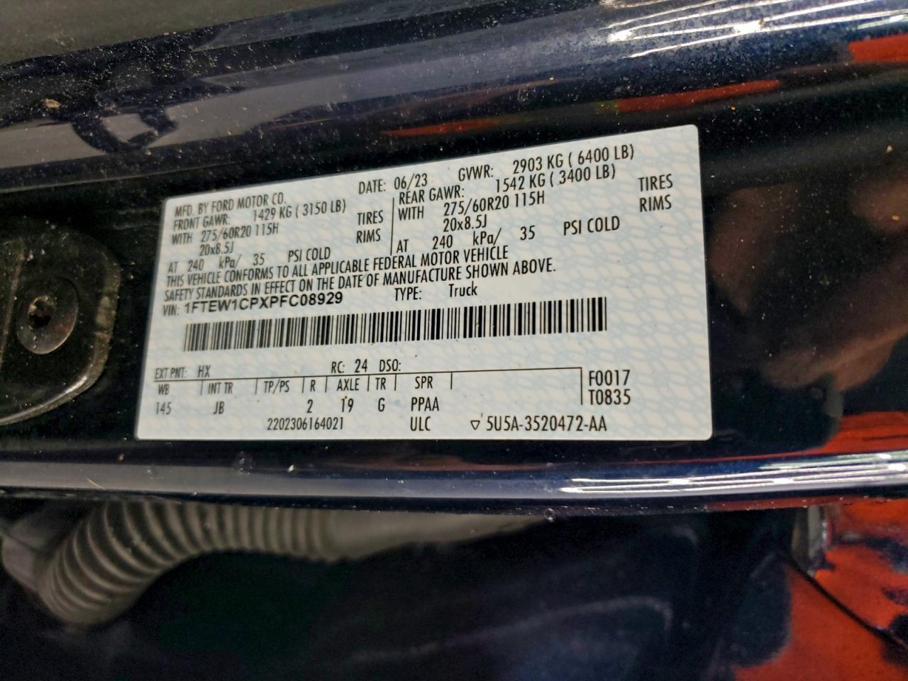 2023 FORD F150 SUPERCREW photo 12