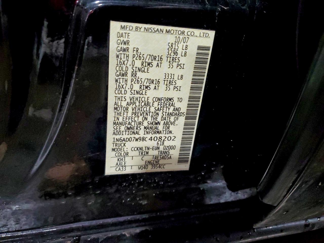 2008 NISSAN FRONTIER CREW CAB LE photo 13