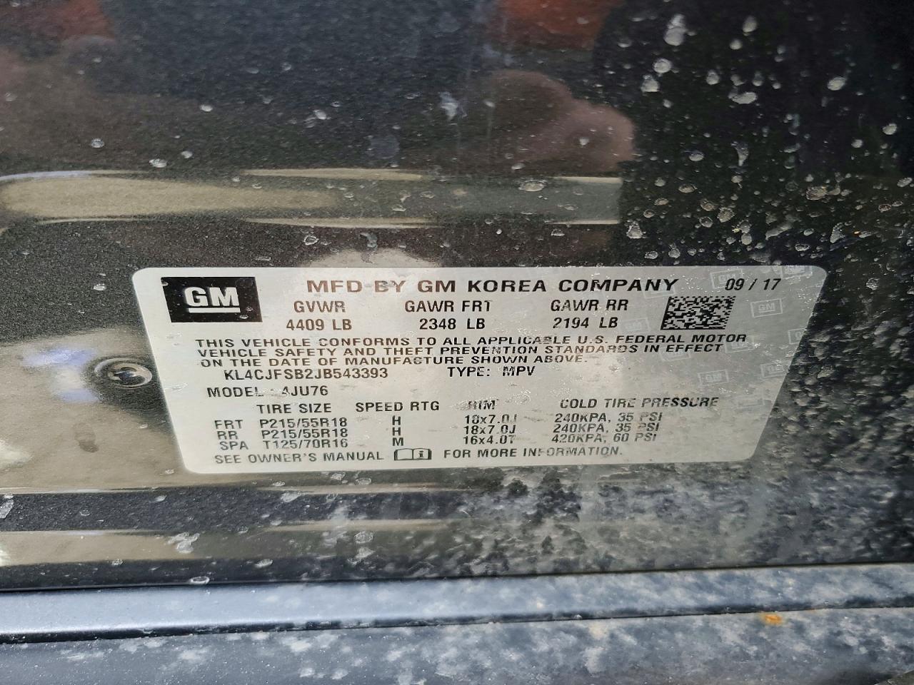 2018 BUICK ENCORE PREFERRED II photo 25
